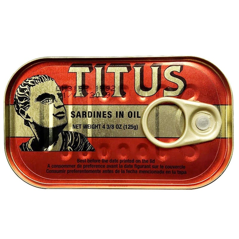 Titus Sardines 4.4 Ounce (125g) 10 Packs - Image 2